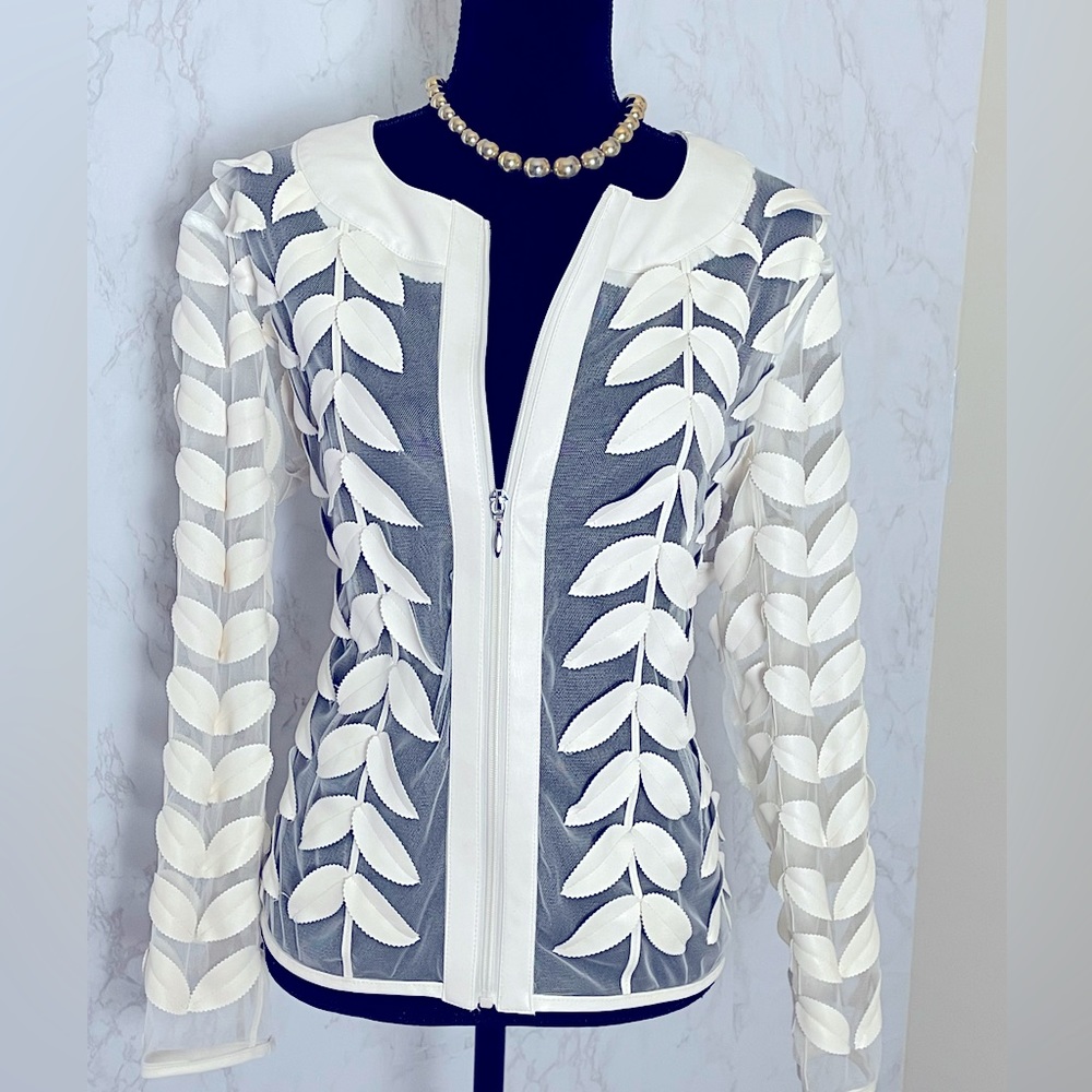 Colleen Lopez stylish eggshell color jack.